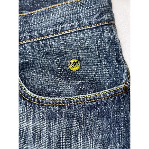 Akademiks  Dual Lion Jeans Men's 42x32 Embroidered Skater Distressed Vintage Y2K - Picture 9 of 16